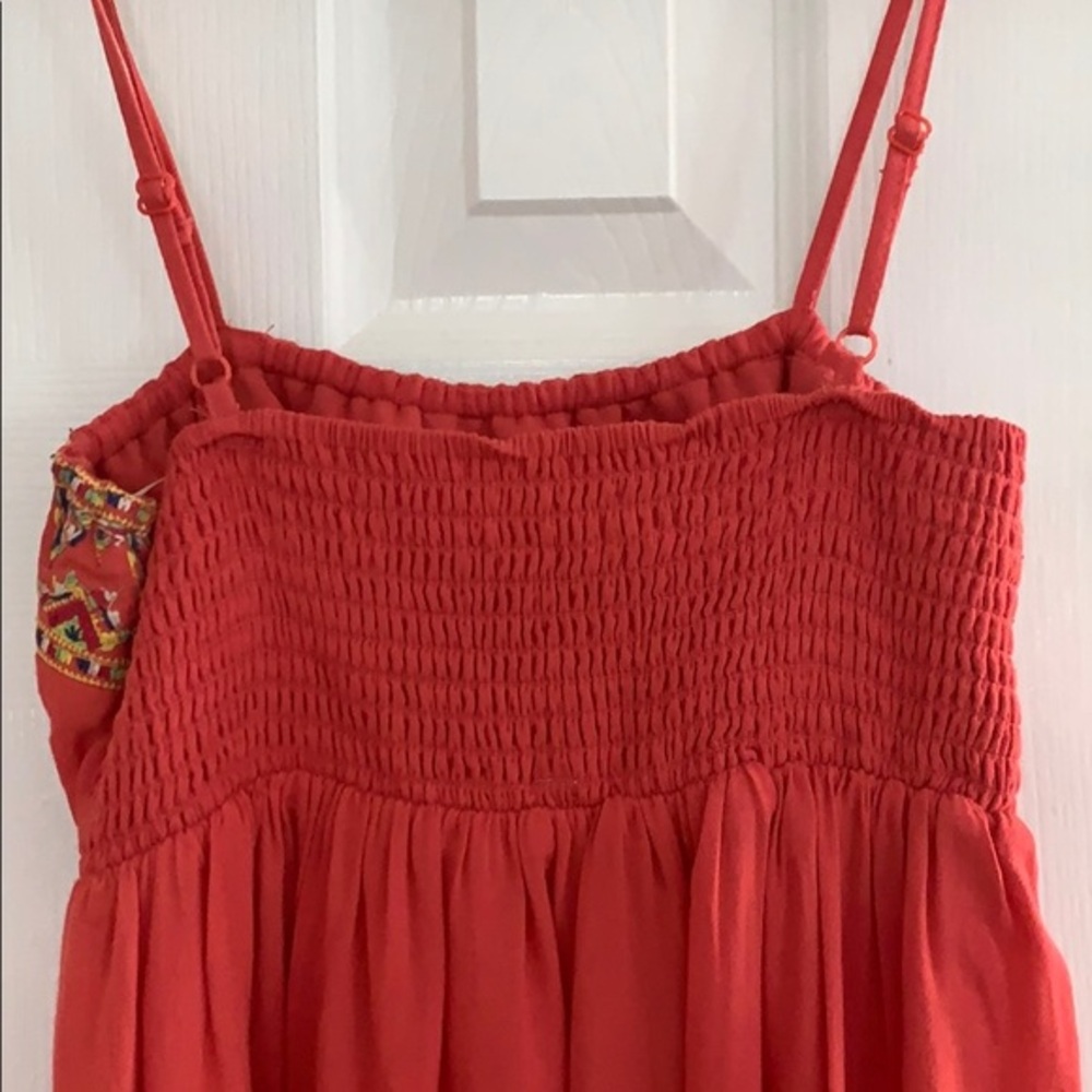 THEME Coral Embroidered Casual Maxi Dress/Cover‎ Up - Picture 5 of 8